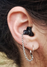 Load image into Gallery viewer, SILVER HEARRINGS: earplug earrings you&#39;ll never lose