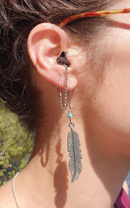 SILVER HEARRINGS: earplug earrings you'll never lose