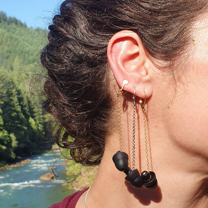 HEARRINGS TRIO: earplug earrings you'll never lose!